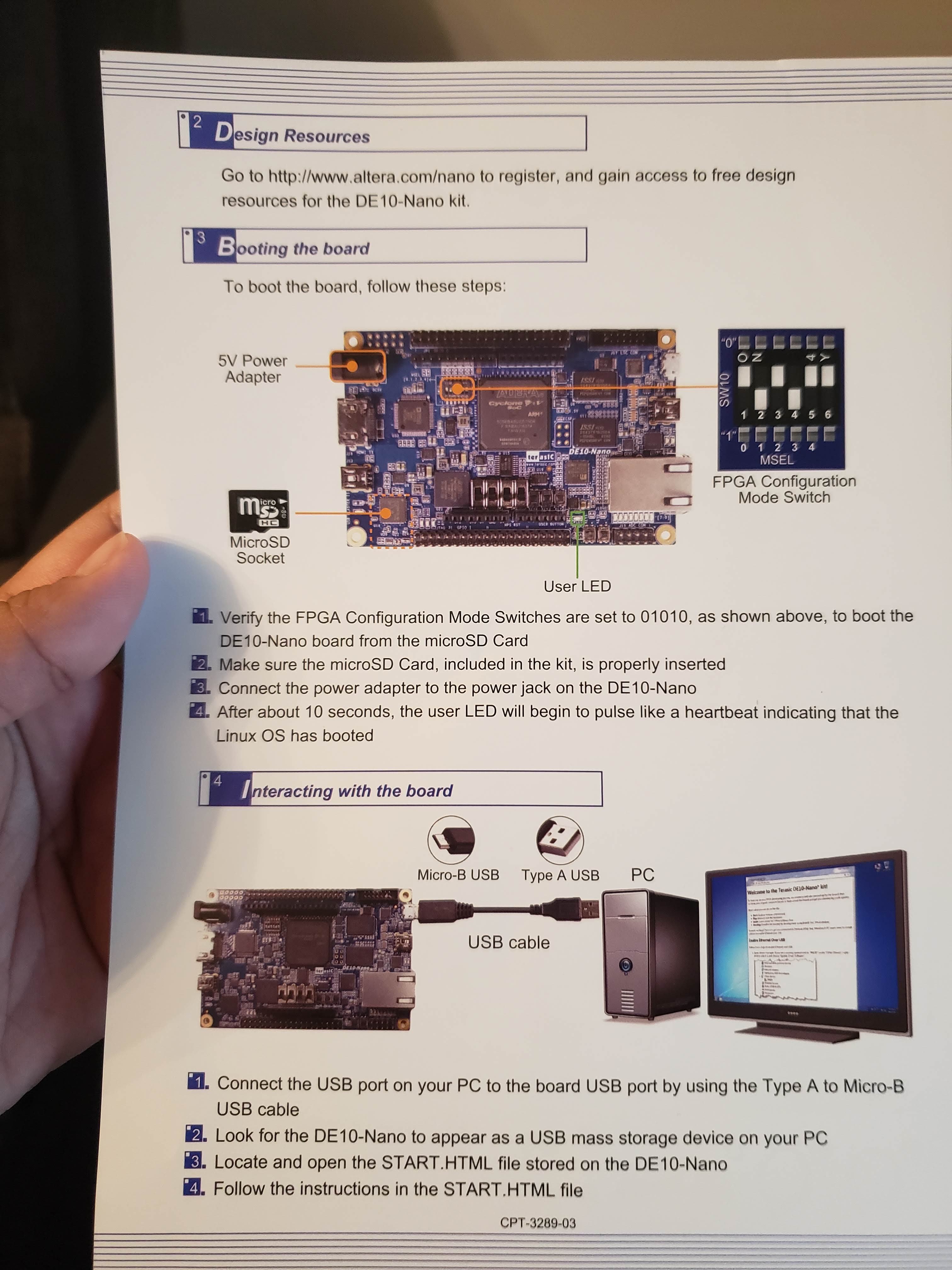 DE10-Nano Quick Start guide page 2